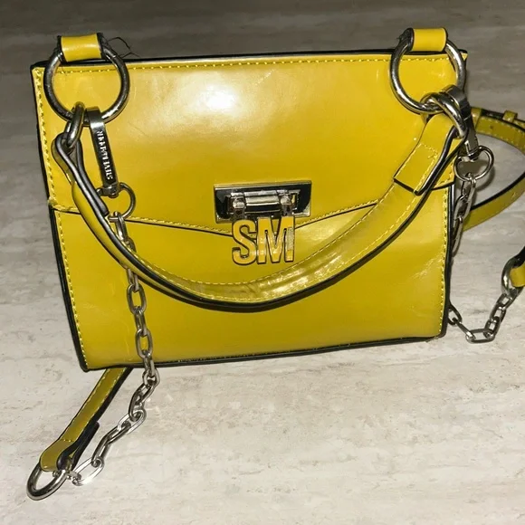 Steve Madden Olive Patent Mini Top-Handle Crossbody - Picture 3 of 3